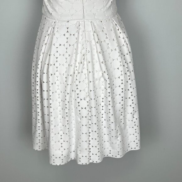 Trina Turk Womens White Sleeveless Fit Flare Dress Circle Cutout size 2 - Picture 6 of 11